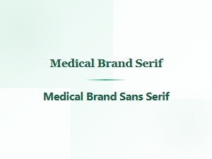 Trusted Medical Brand Font Pairings